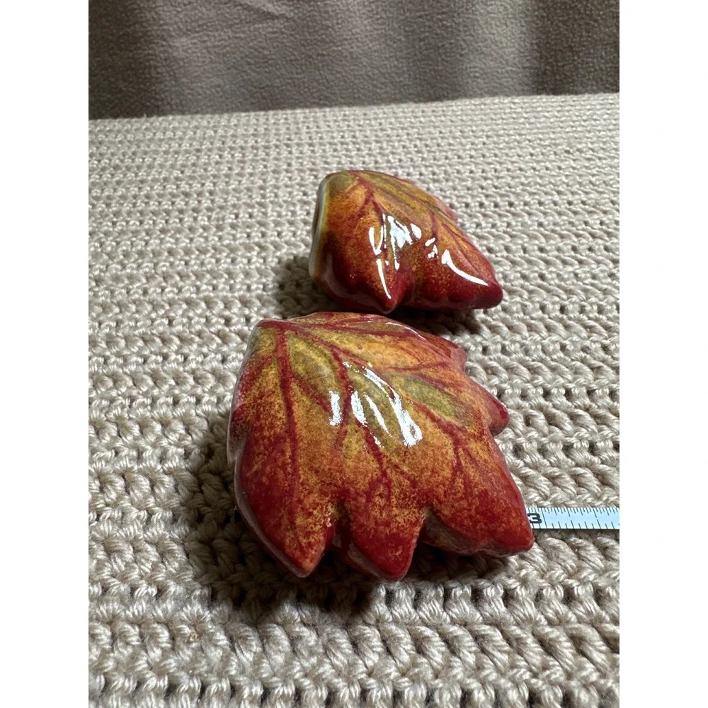Fall Kitchen Mixed Bundle Pumpkin Oven Mitt Leaves Salt Pepper Shakers Towels